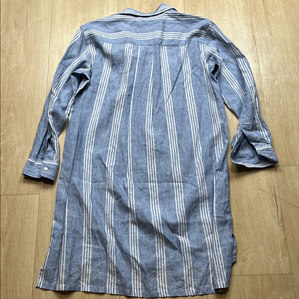 Frank & Eileen Hunter Classic Linen Shirtdress small - Picture 5 of 9